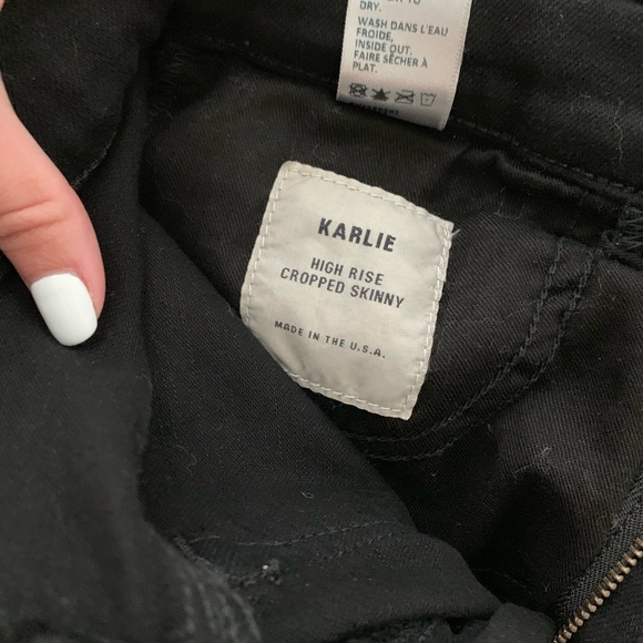 NWOT Baldwin Karlie Jeans - Black Raven - Picture 4 of 4